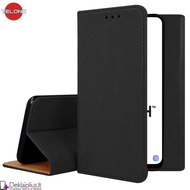 Telone grynos odos dėklas - juodas (Xiaomi Poco X5 5G/Redmi Note 12 5G) Telone grynos odos dėklas - juodas (Xiaomi Poco X5 5G/Redmi Note 12 5G)